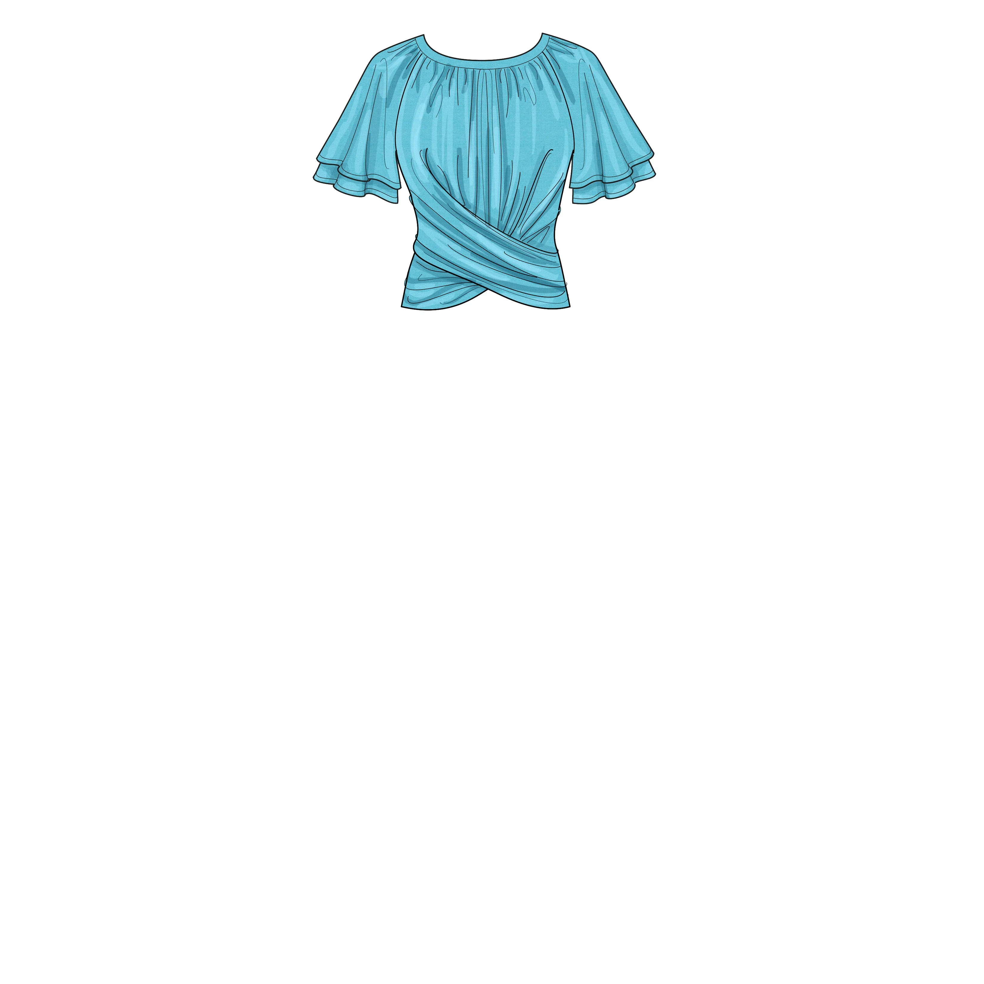 Newlook Pattern 6733 Misses' Knit Tops